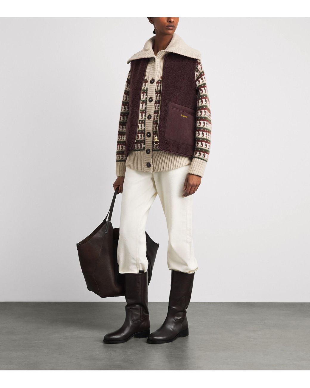 Barbour Purple Teddy Bainford Gilet
