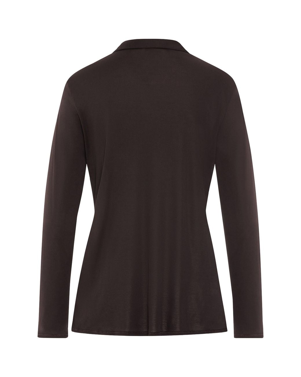 Hanro Black Modal-Silk Grand Central Pyjama Shirt