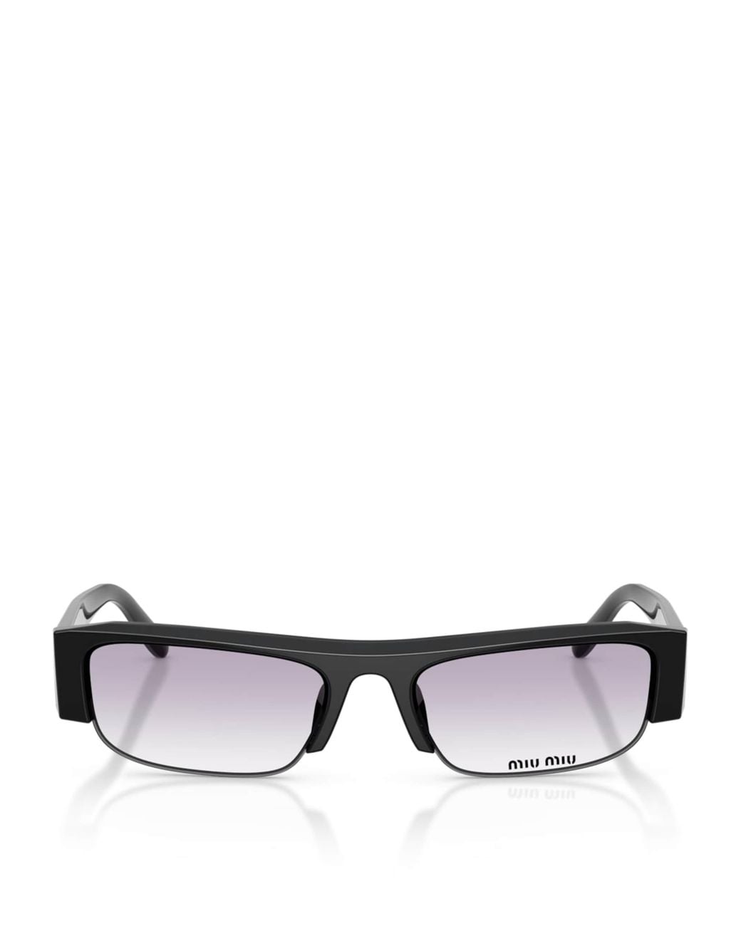 Miu Miu Black Acetate Vedette Sunglasses