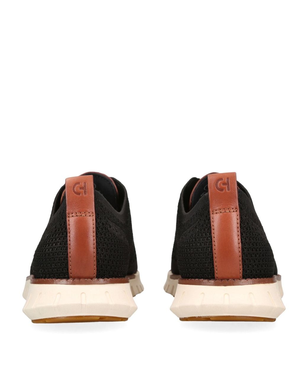 Cole Haan Black Zerøgrand Stitchlite Oxford Shoes for men