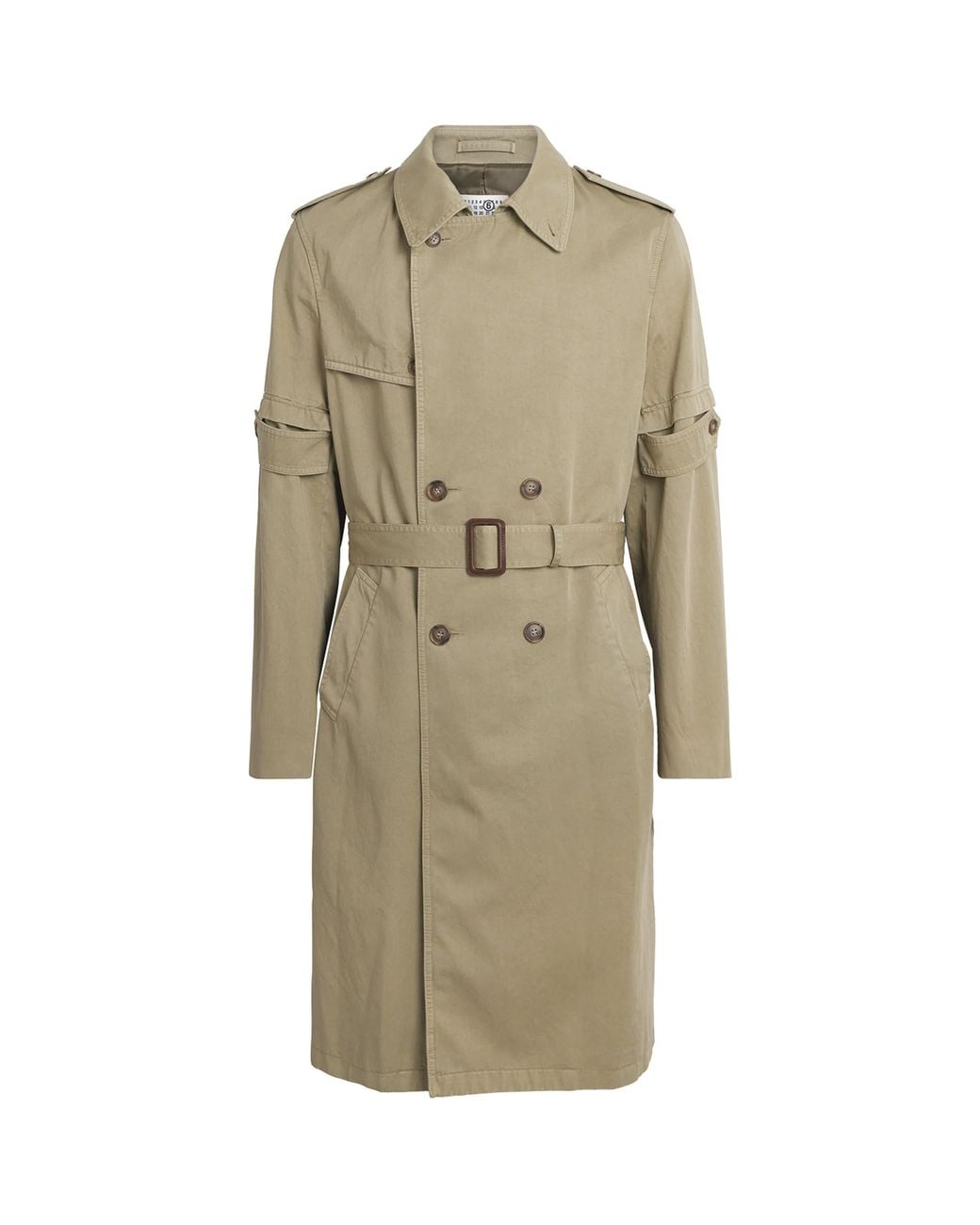 MM6 by Maison Margiela Natural Cotton Trench Coat for men