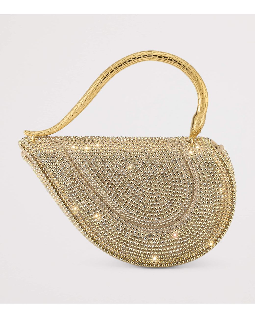 BVLGARI White Mini Leather Serpenti Cuoricino Top-Handle Bag