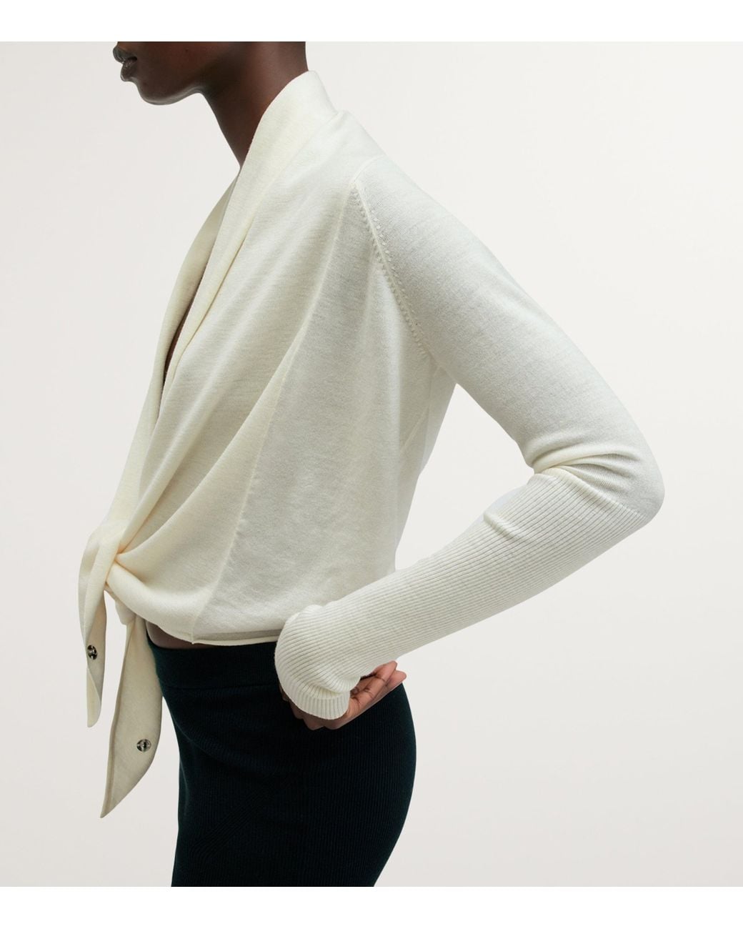AllSaints White Wasson Cardigan