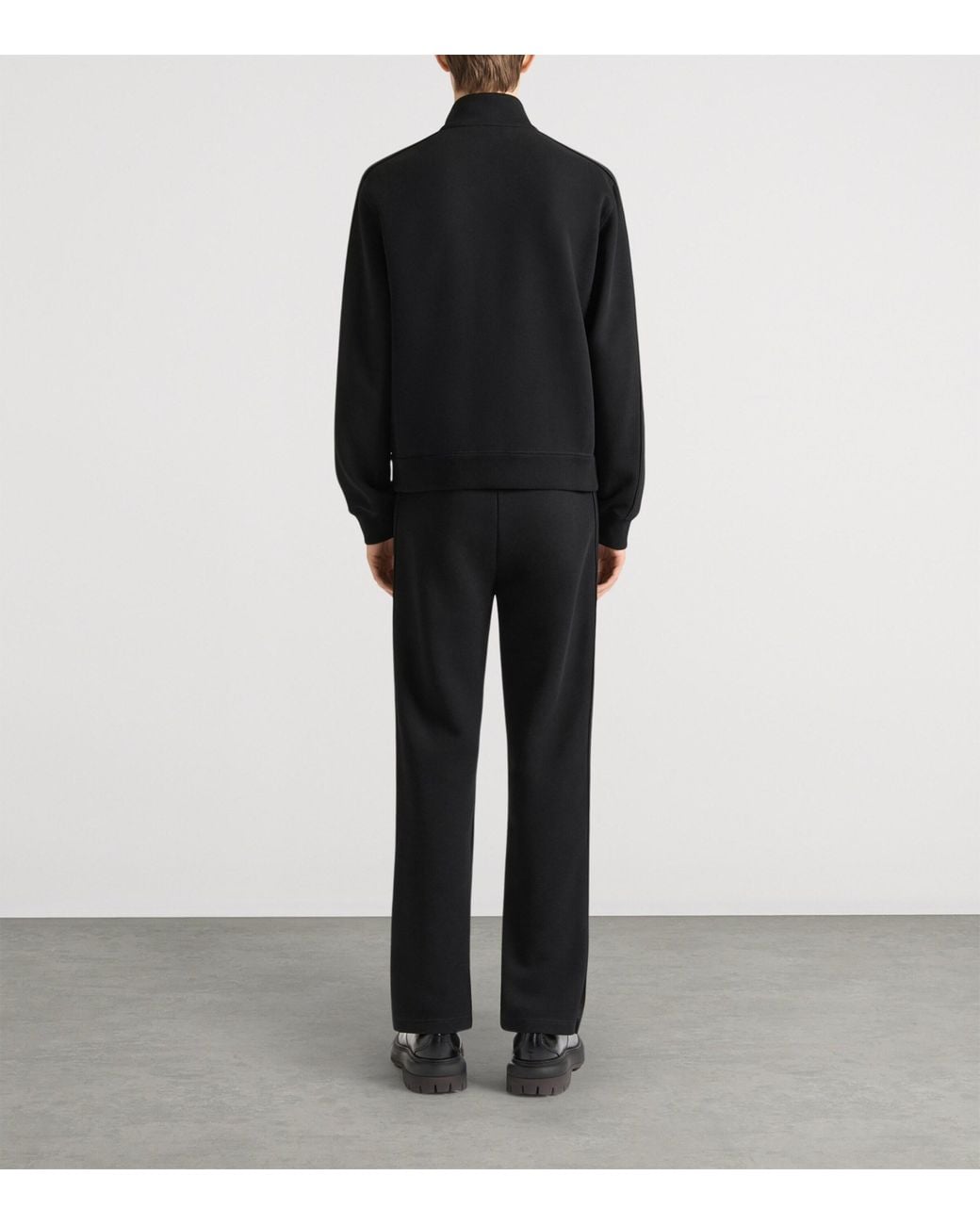 Givenchy Black Jersey Funnel-Neck Bomber Jacket for men