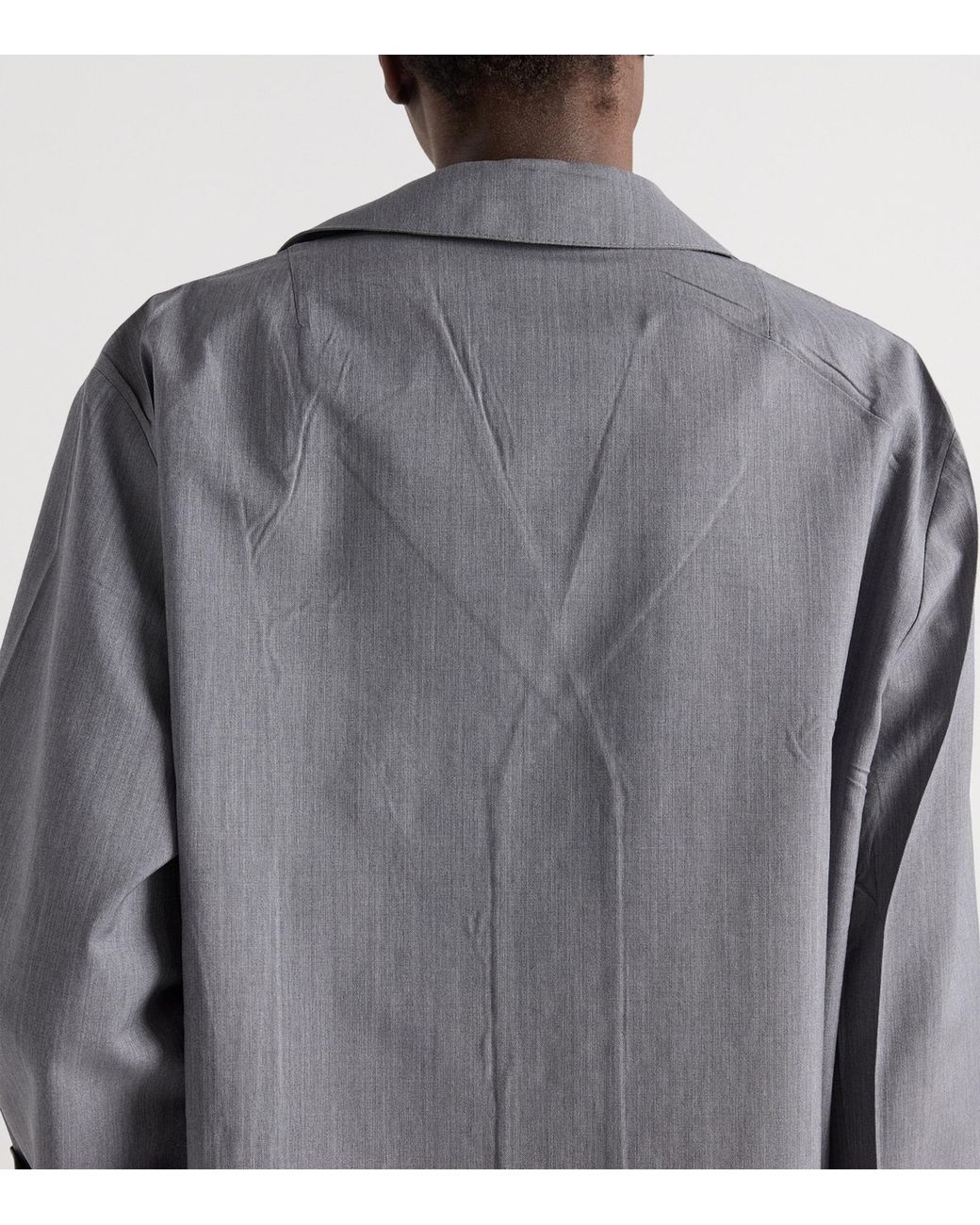 Prada Gray Wool-Mohair Coat
