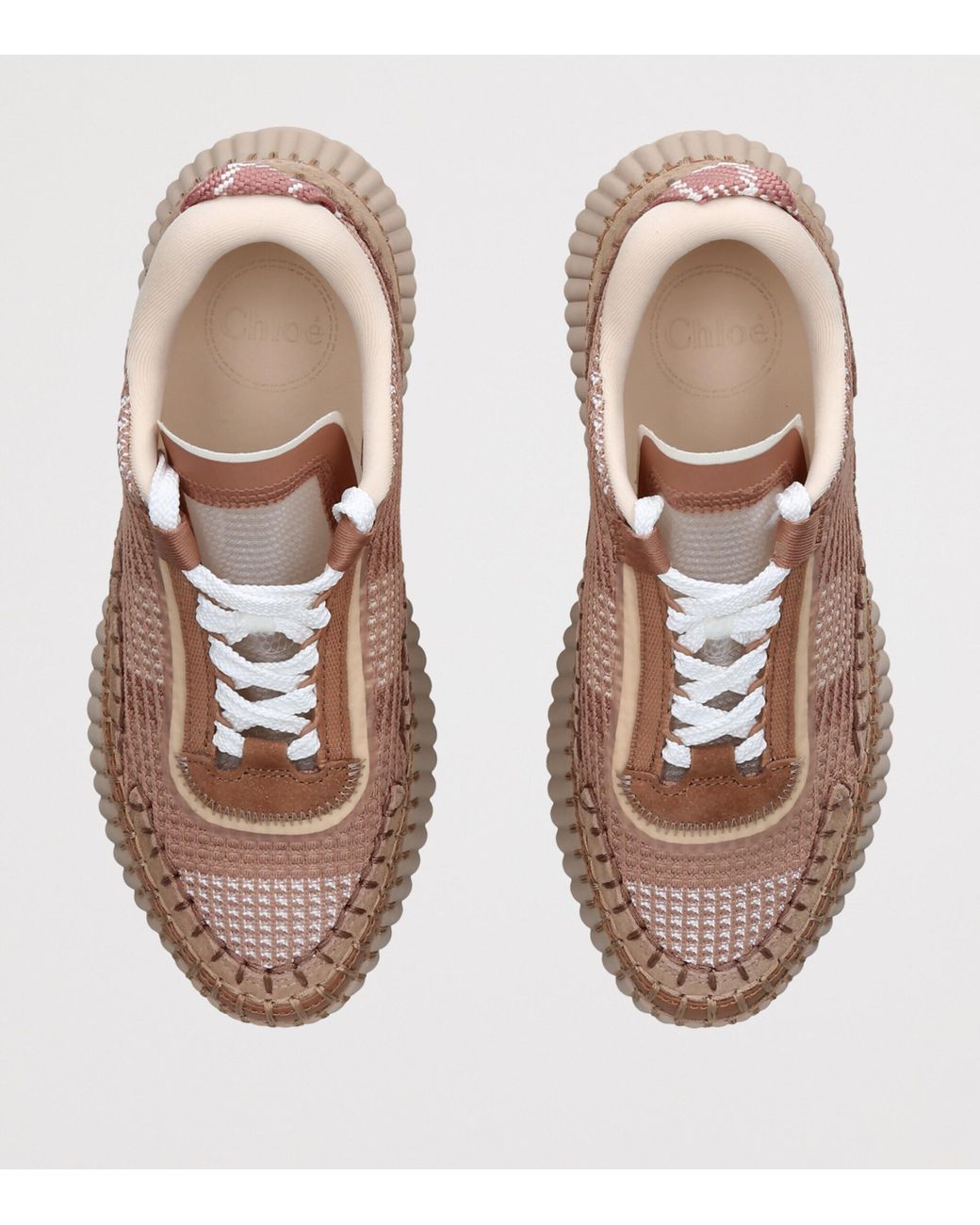 Chloé Brown Nama Runner Sneakers