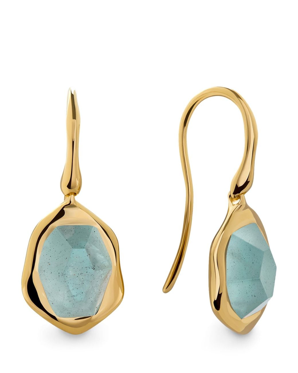 Monica Vinader Blue Vermeil And Aquamarine Odyssey Earrings