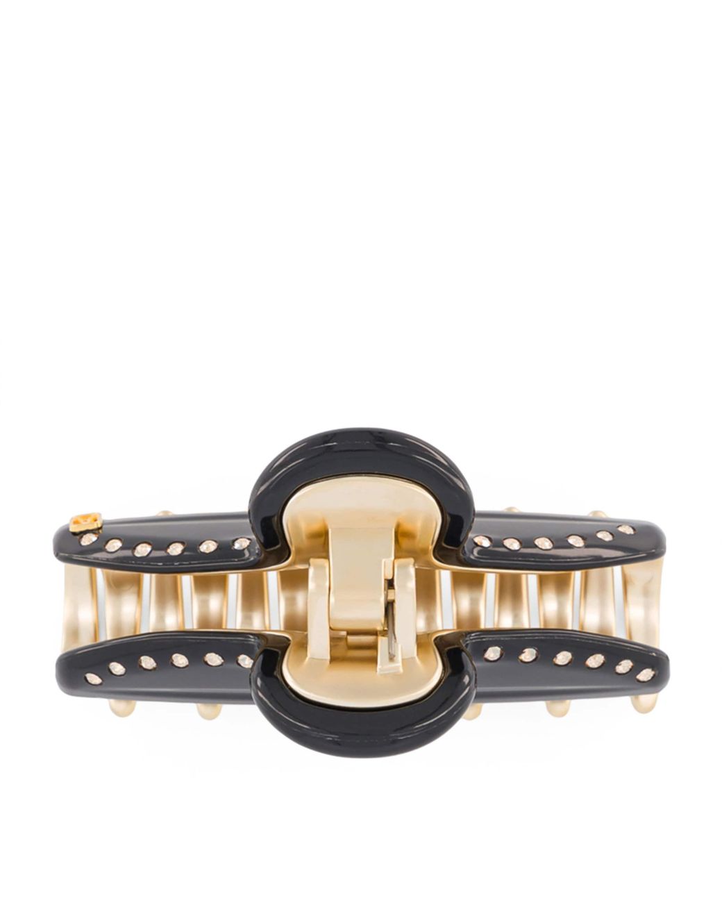 Alexandre De Paris Black Plated Claw Hair Clip