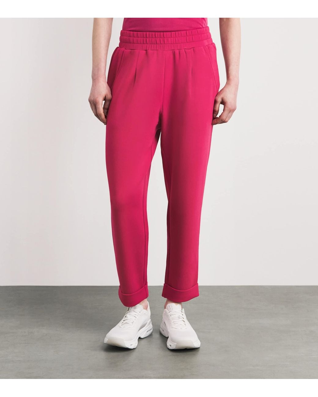 Varley Red The Rolled Cuff Sweatpants