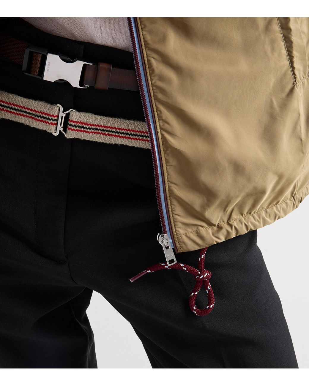 Prada Green Re-Nylon Hooded Raincoat