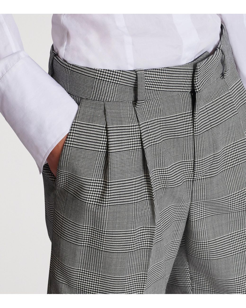 Balmain Gray Darted Shorts