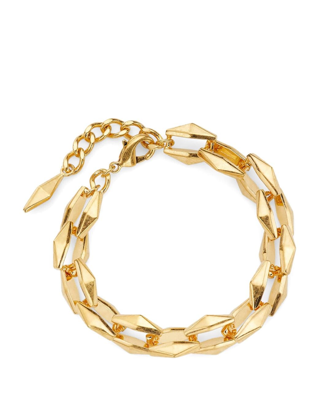 Jimmy Choo Metallic Diamond Chain Bracelet