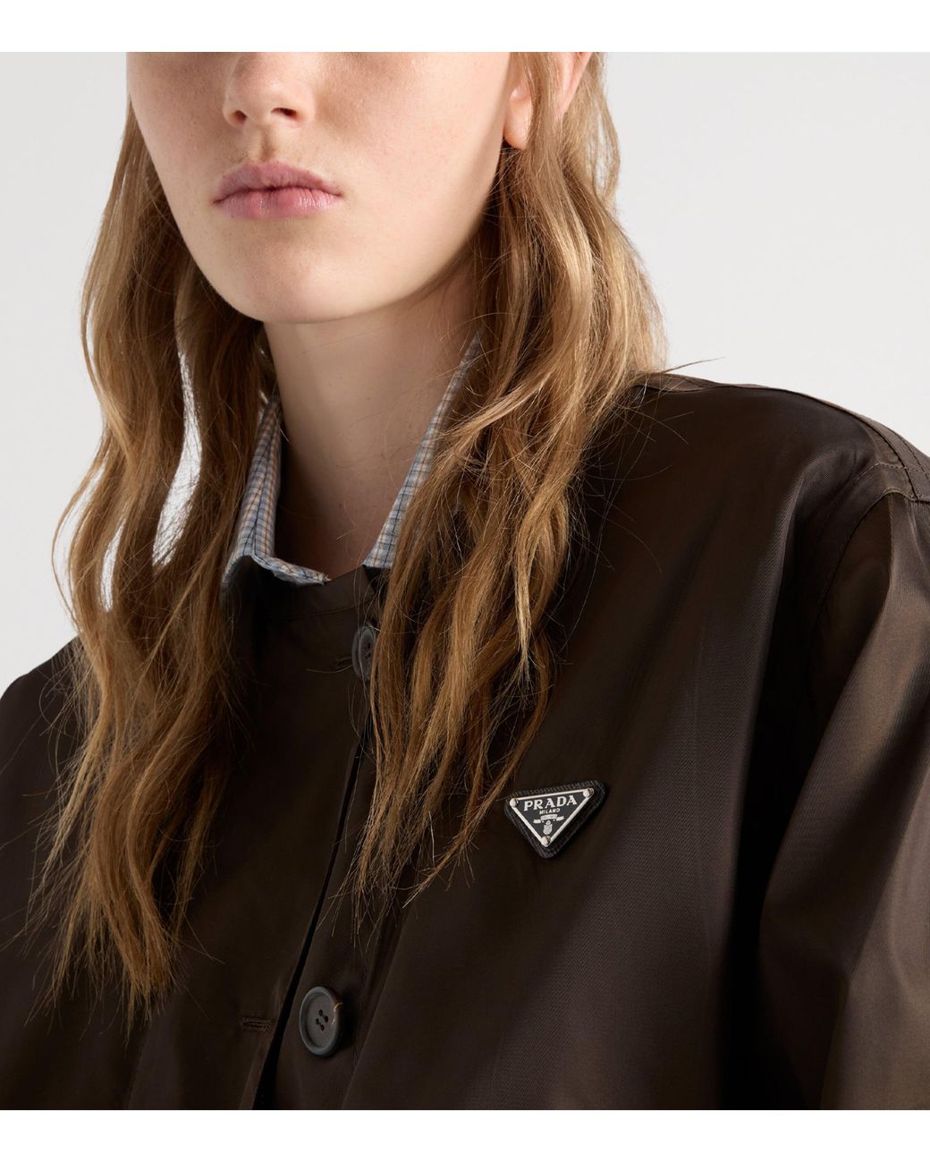 Prada Brown Re-Nylon Triangle Jacket