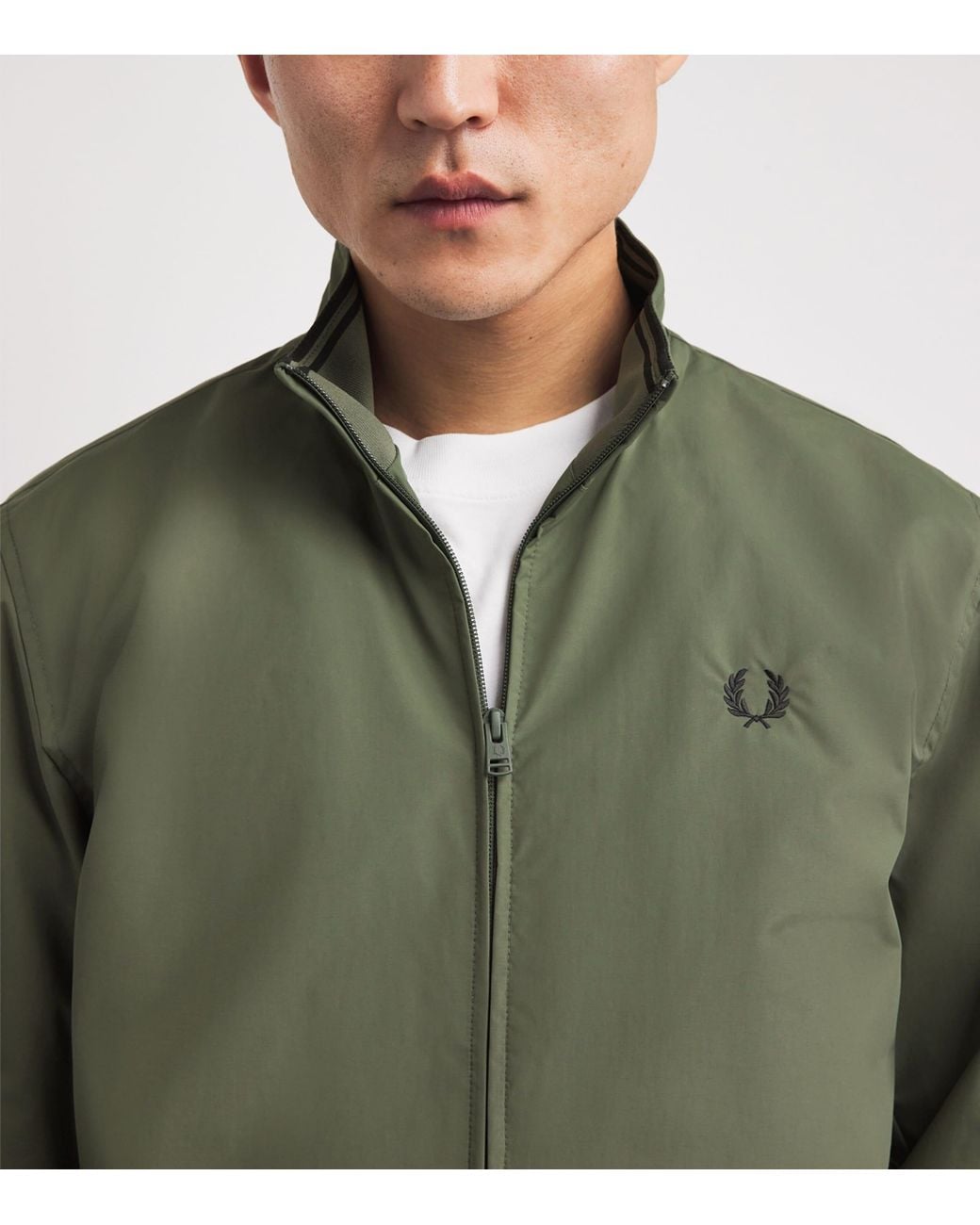 Fred Perry Green Brentham Jacket for men