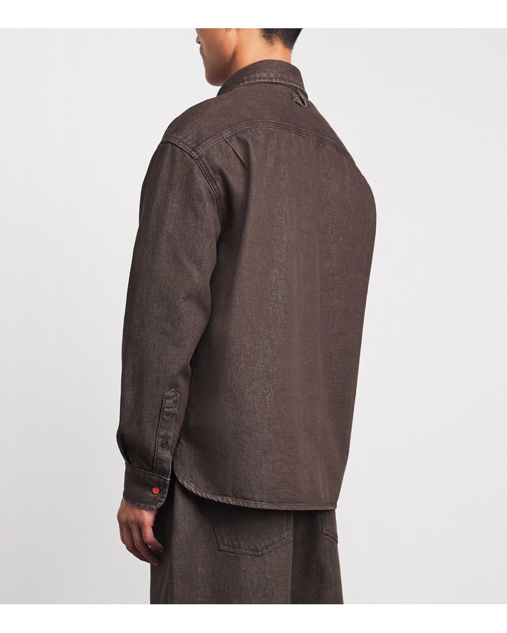 Jacquemus Brown Simon Denim Shirt for men