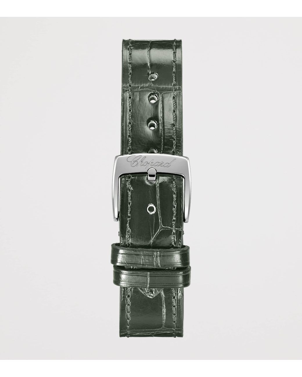 Chopard Metallic Lucent Steel And Diamond Happy Sport Watch