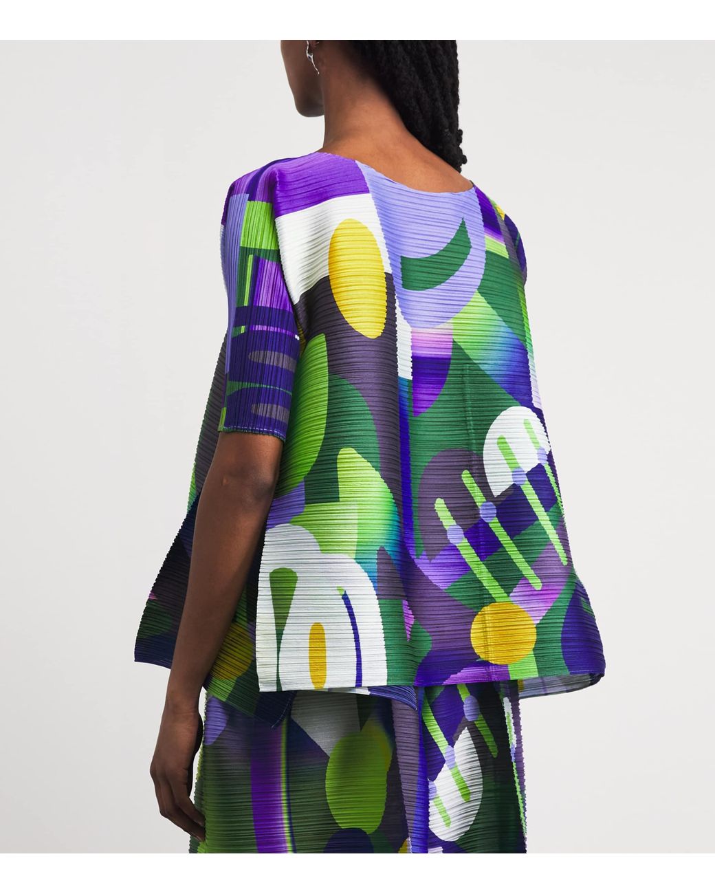 Pleats Please Issey Miyake Blue Playground Top