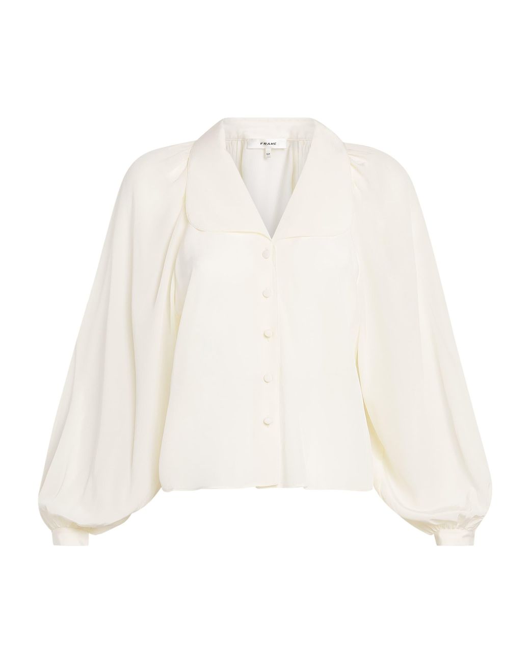 FRAME White Silk The Gala Shirt