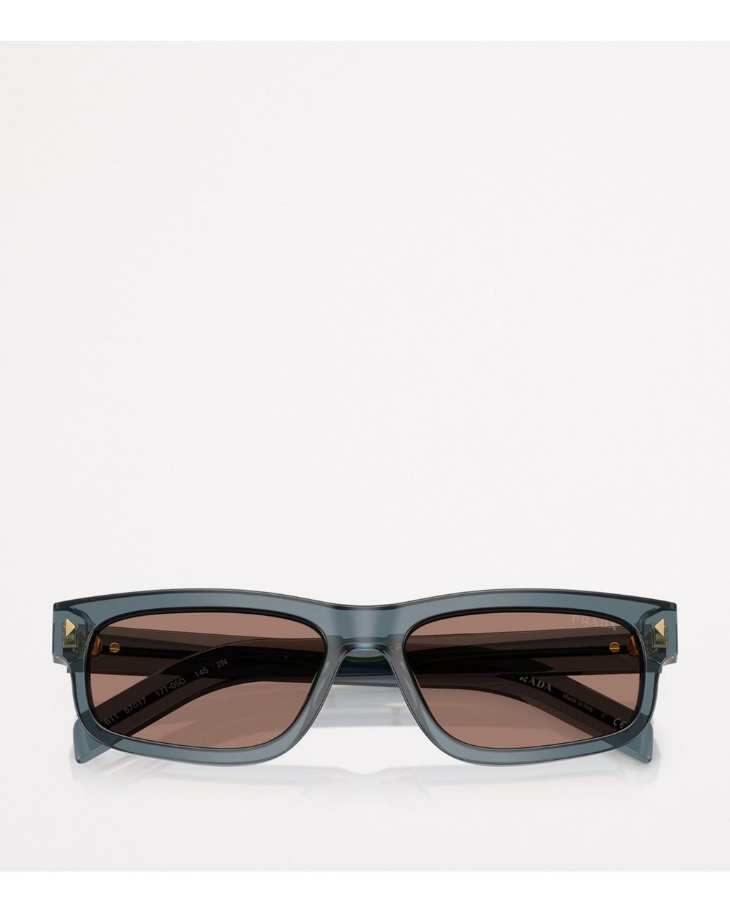 Prada Brown Acetate Pr B11S Sunglasses for men