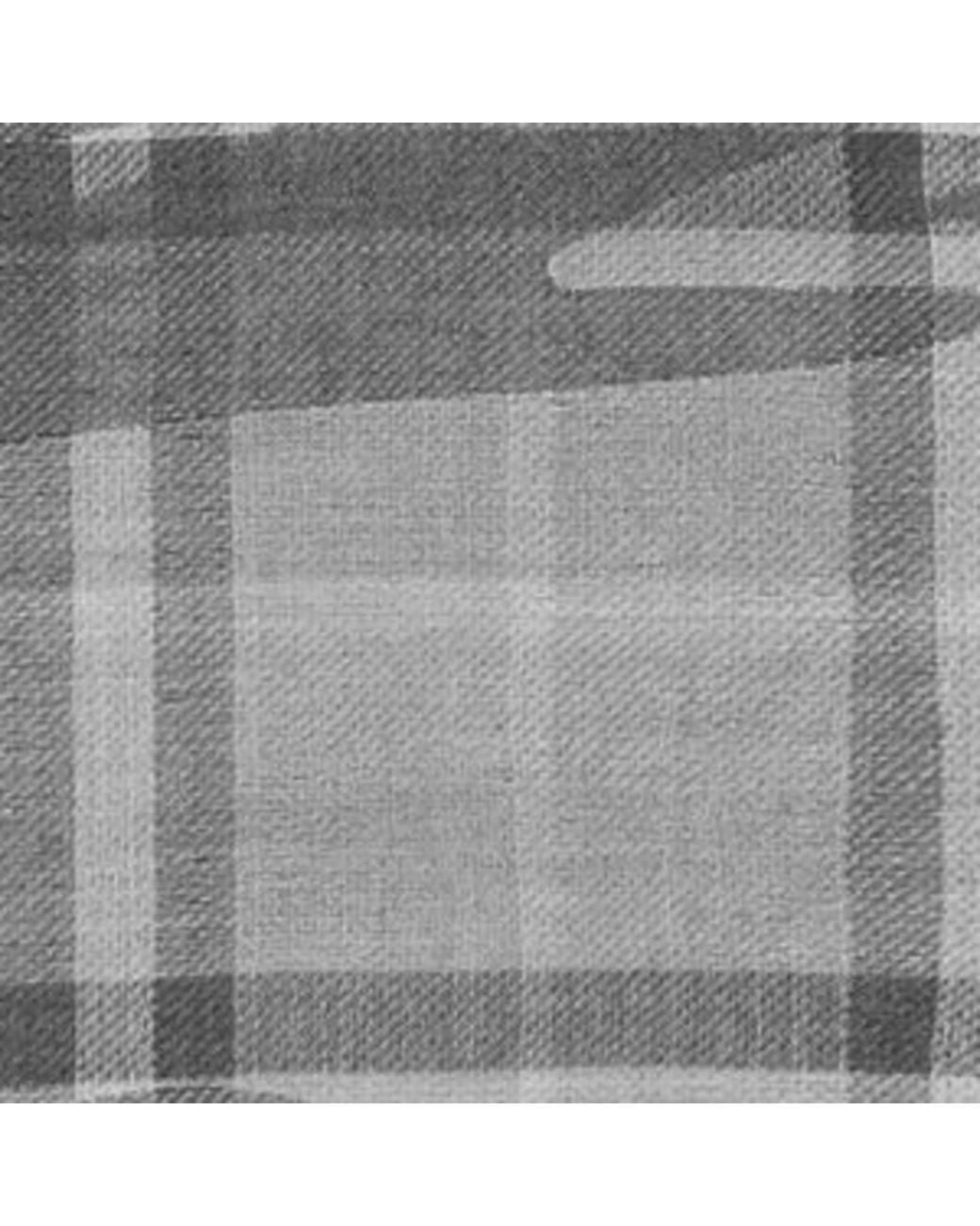 Burberry Gray Wool-Silk Ekd Check Scarf