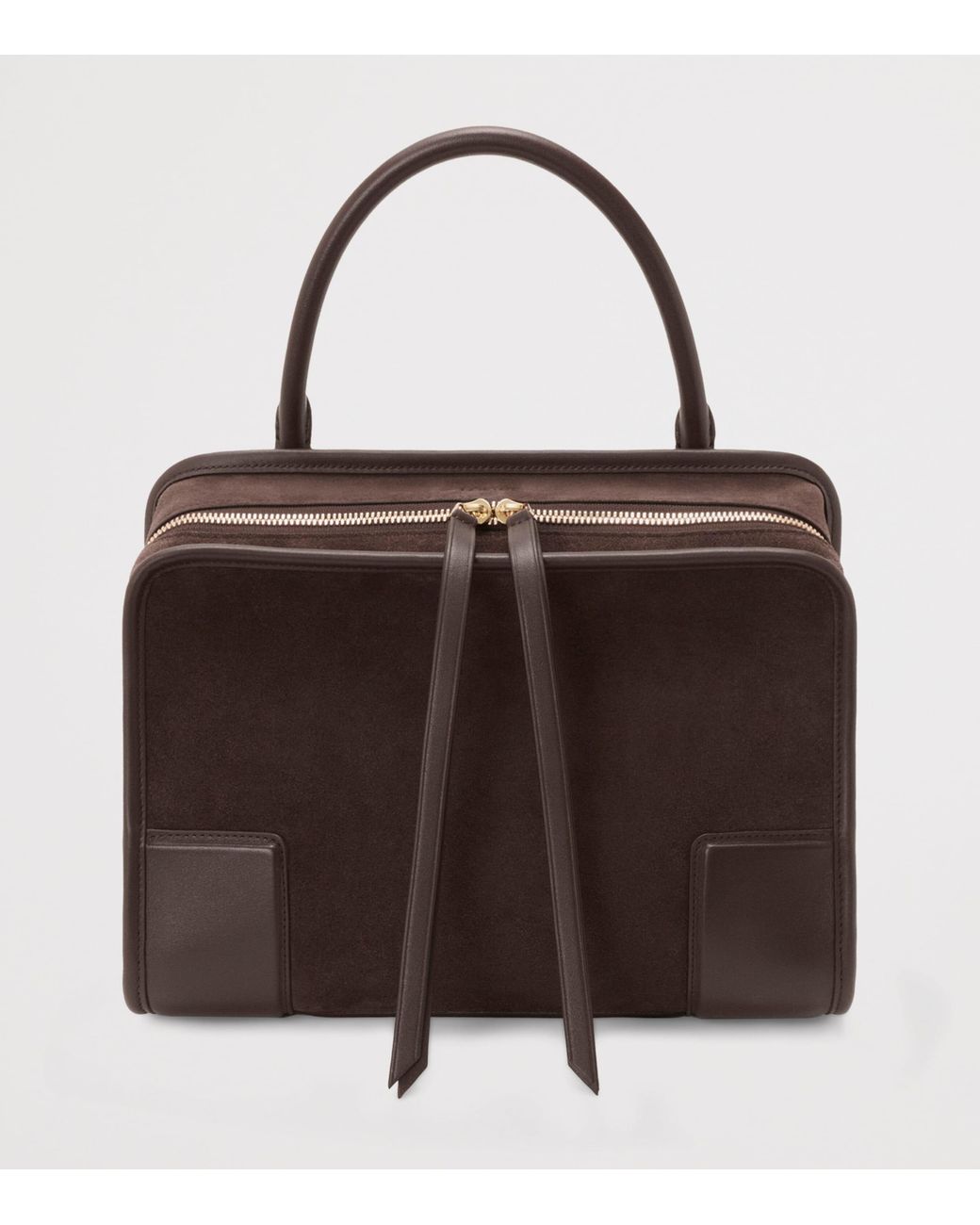 Loewe Brown Medium Suede Amazona 180 Top-Handle Bag