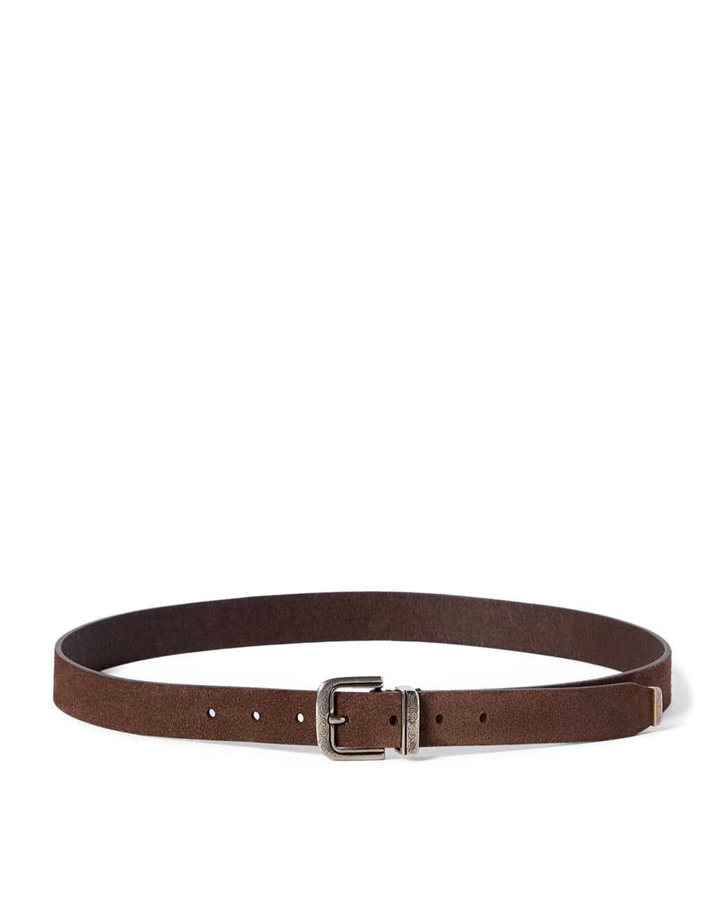 Brunello Cucinelli Brown Reversed Leather Belt for men