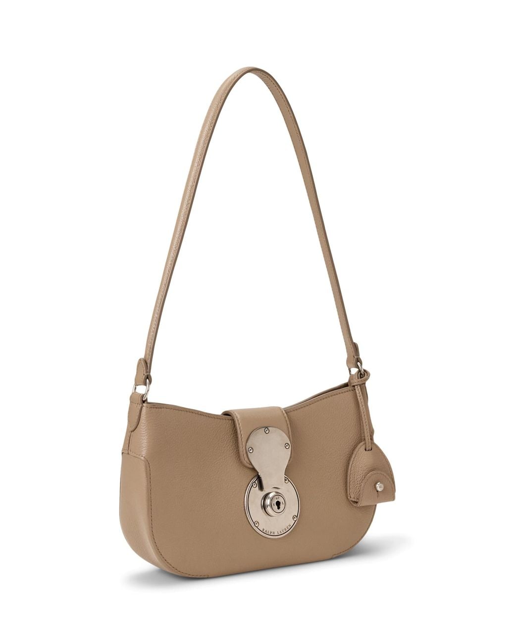 Ralph Lauren Natural Small Leather Ricky Shoulder Bag