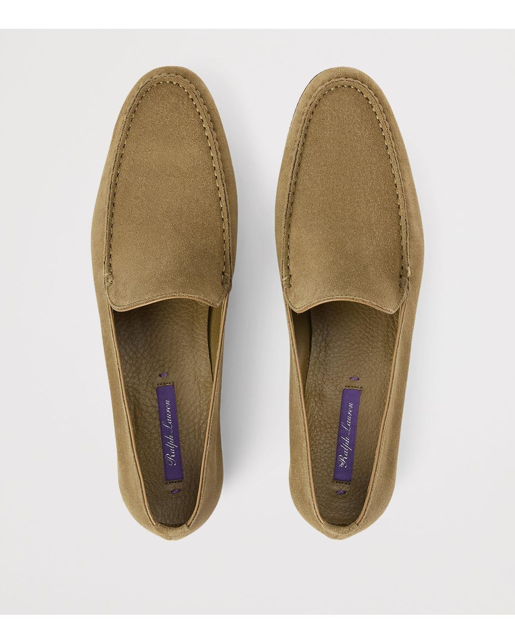 Ralph Lauren Natural Suede Darcey Loafers