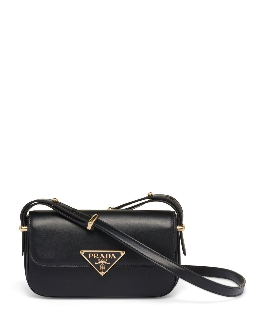 Leather prada shoulder bag sales