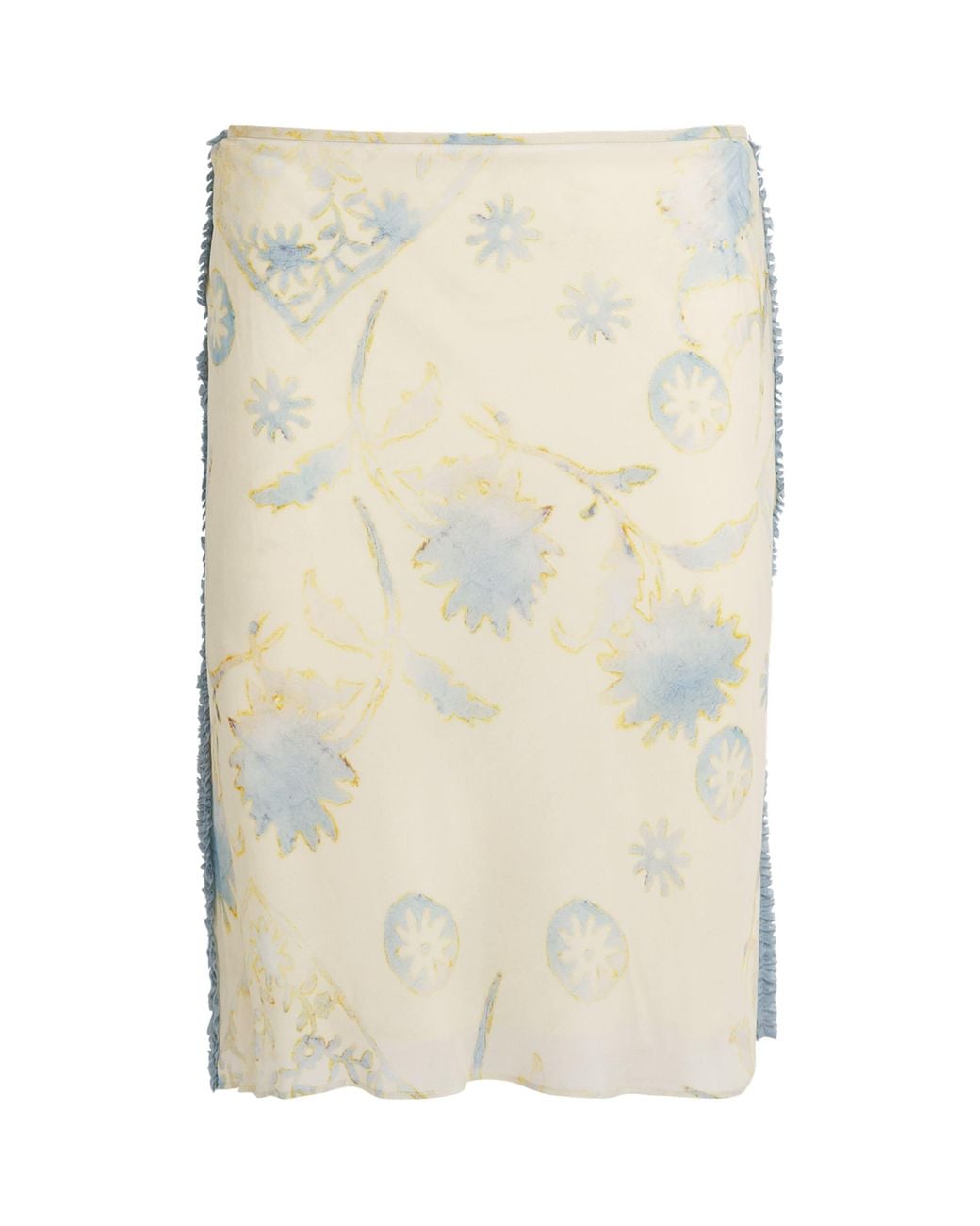 Sir Natural Satin Floral Cecile Midi Skirt