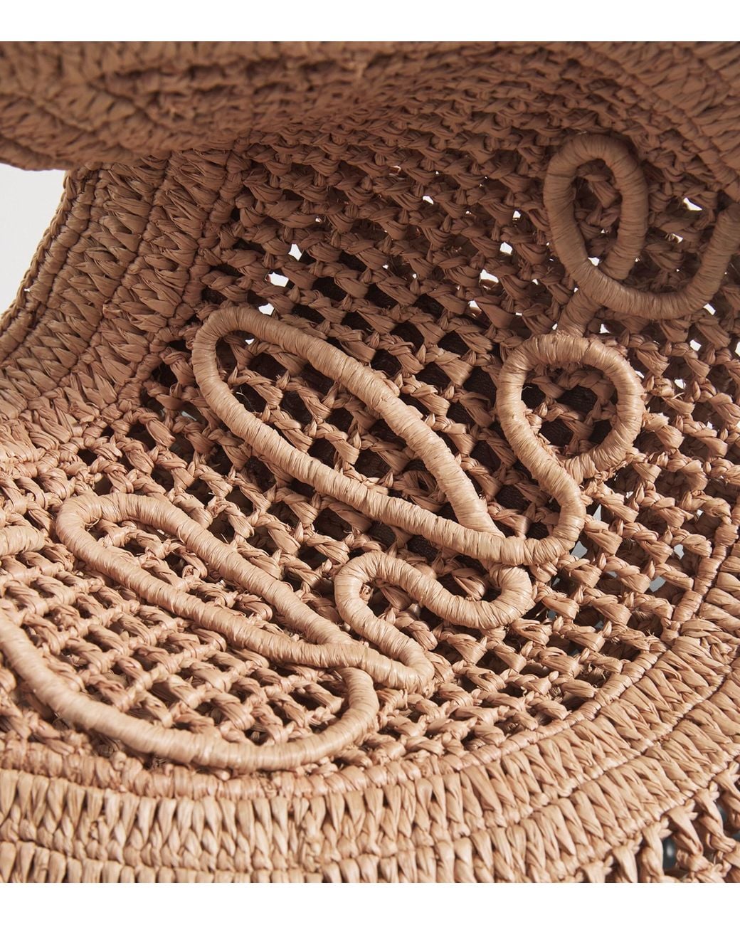 Chloé Brown Raffia Summer Banana Shoulder Bag
