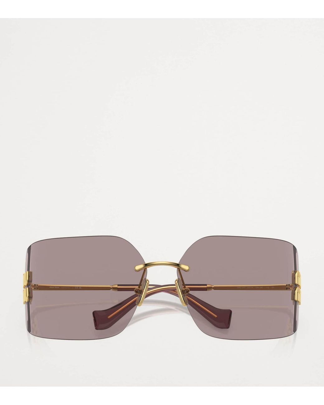 Miu Miu Gray Mu 54Ys Gld Shn Brn