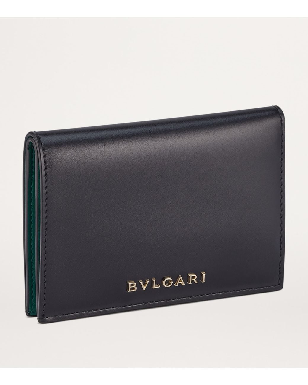 BVLGARI Black Serpenti Forever Folded Card Holder