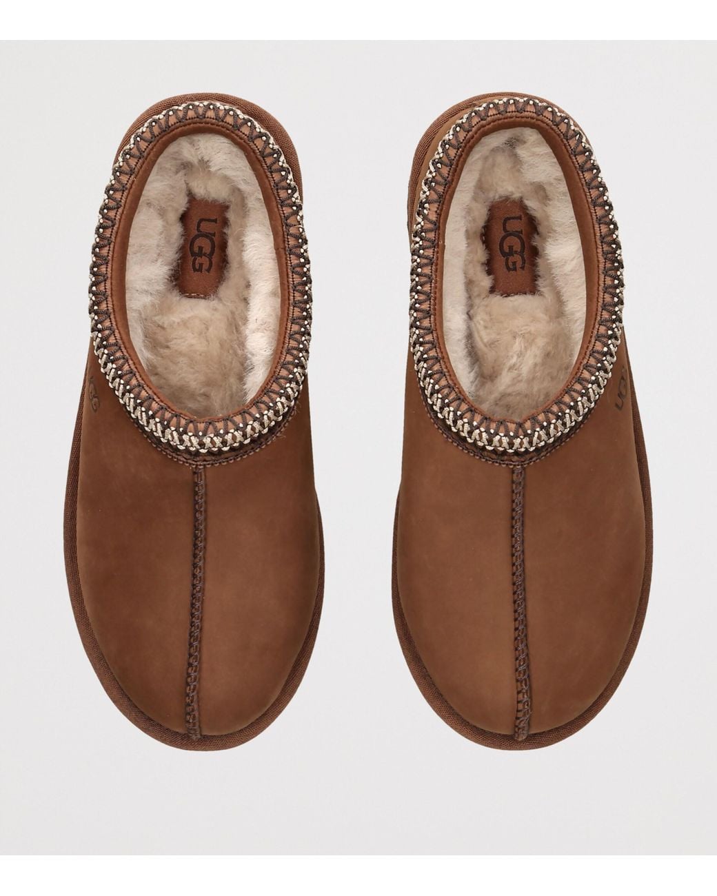 Ugg Brown Nubuck Tasman Slippers