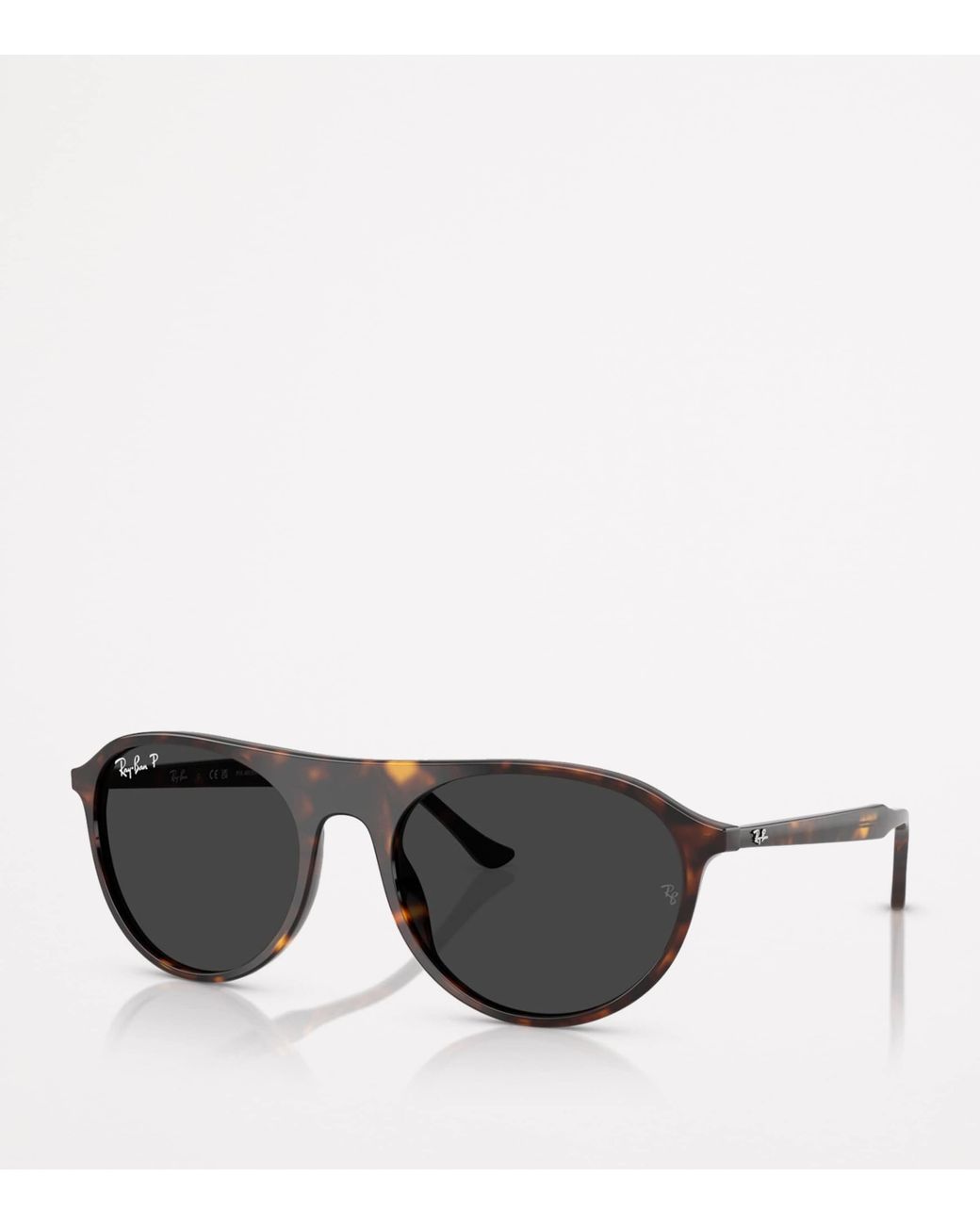 Ray-Ban Black Rb2215 Rounded Square Sunglasses
