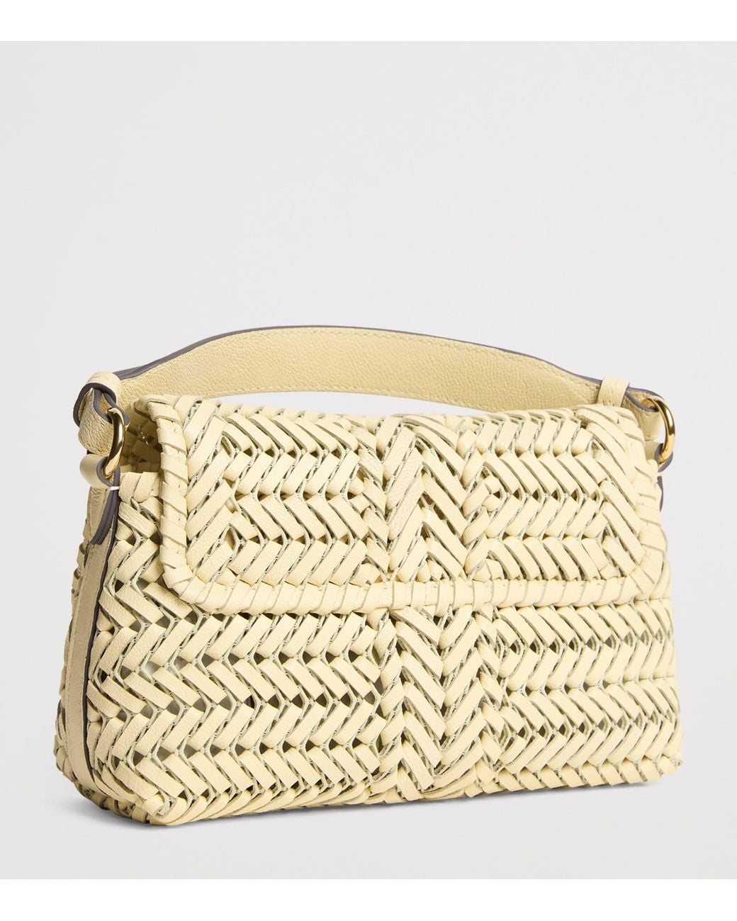 Anya Hindmarch Metallic Woven Leather Neeson Cross-Body Bag