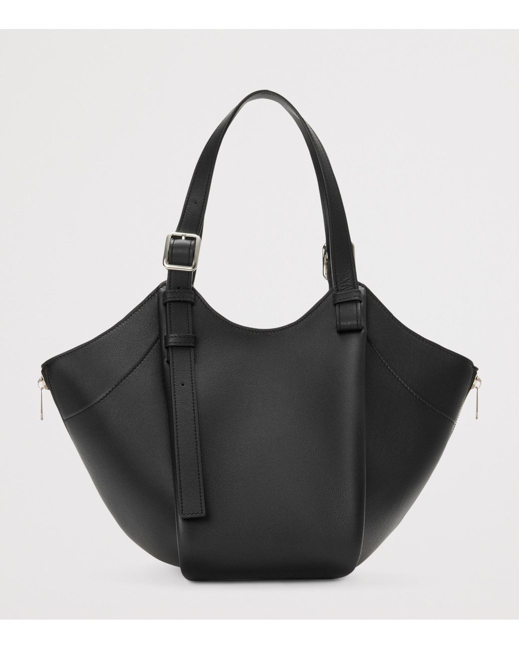 Loewe Black Leather Hammock Flip Tote Bag