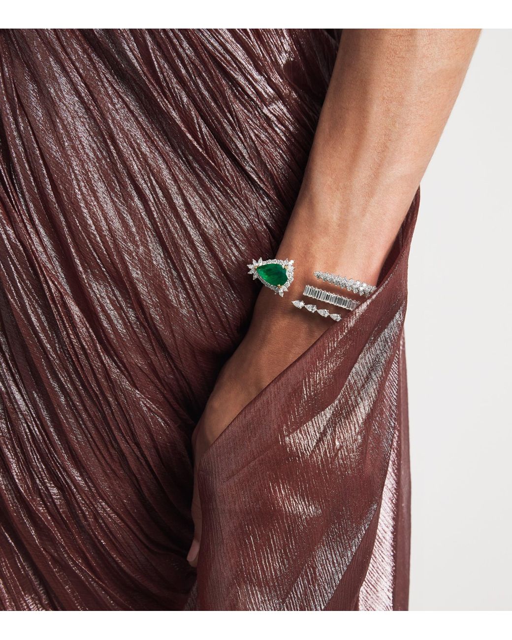 YEPREM Multicolor Diamond And Emerald Reign Supreme Bracelet