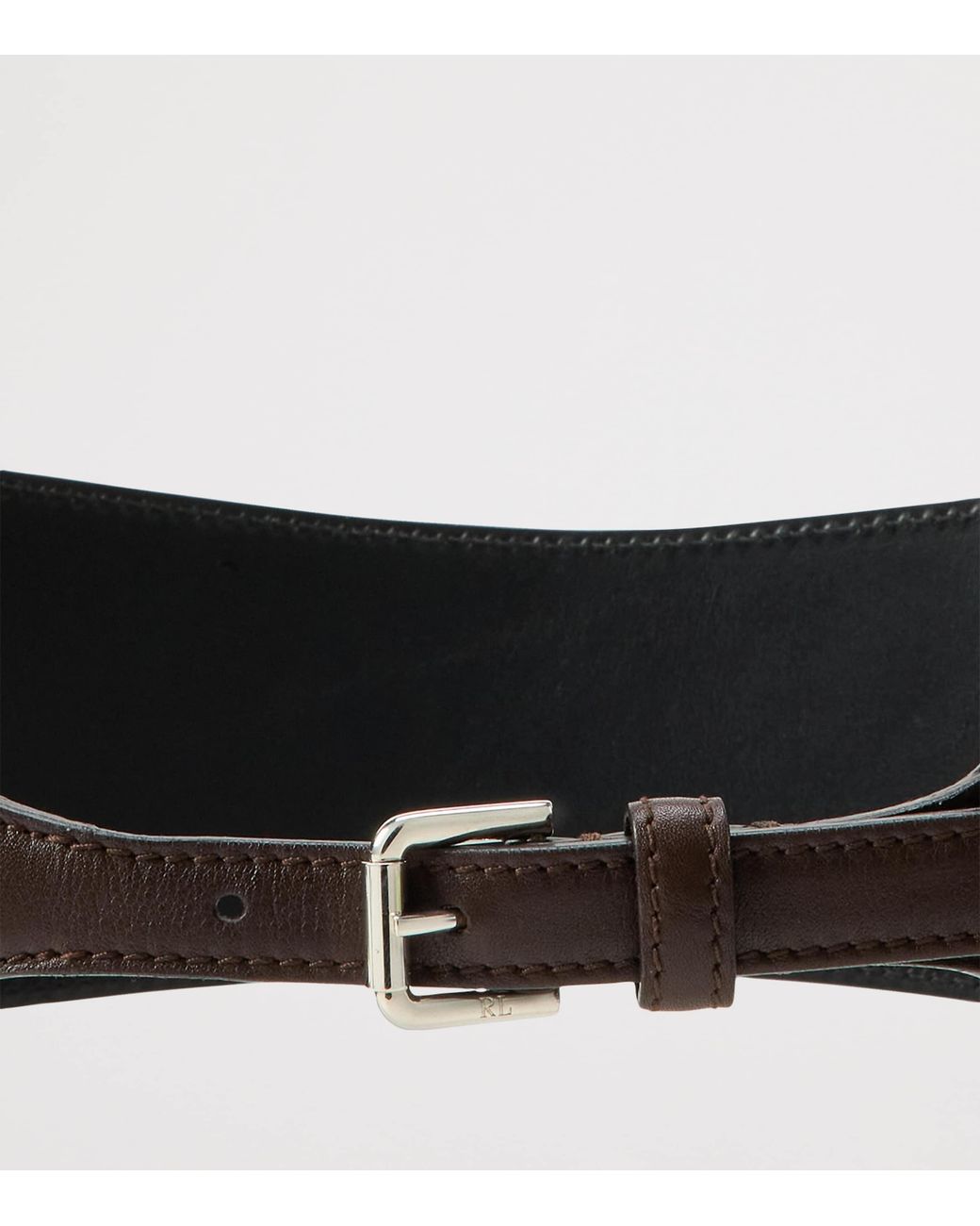 Ralph Lauren Brown Leather Corset Belt