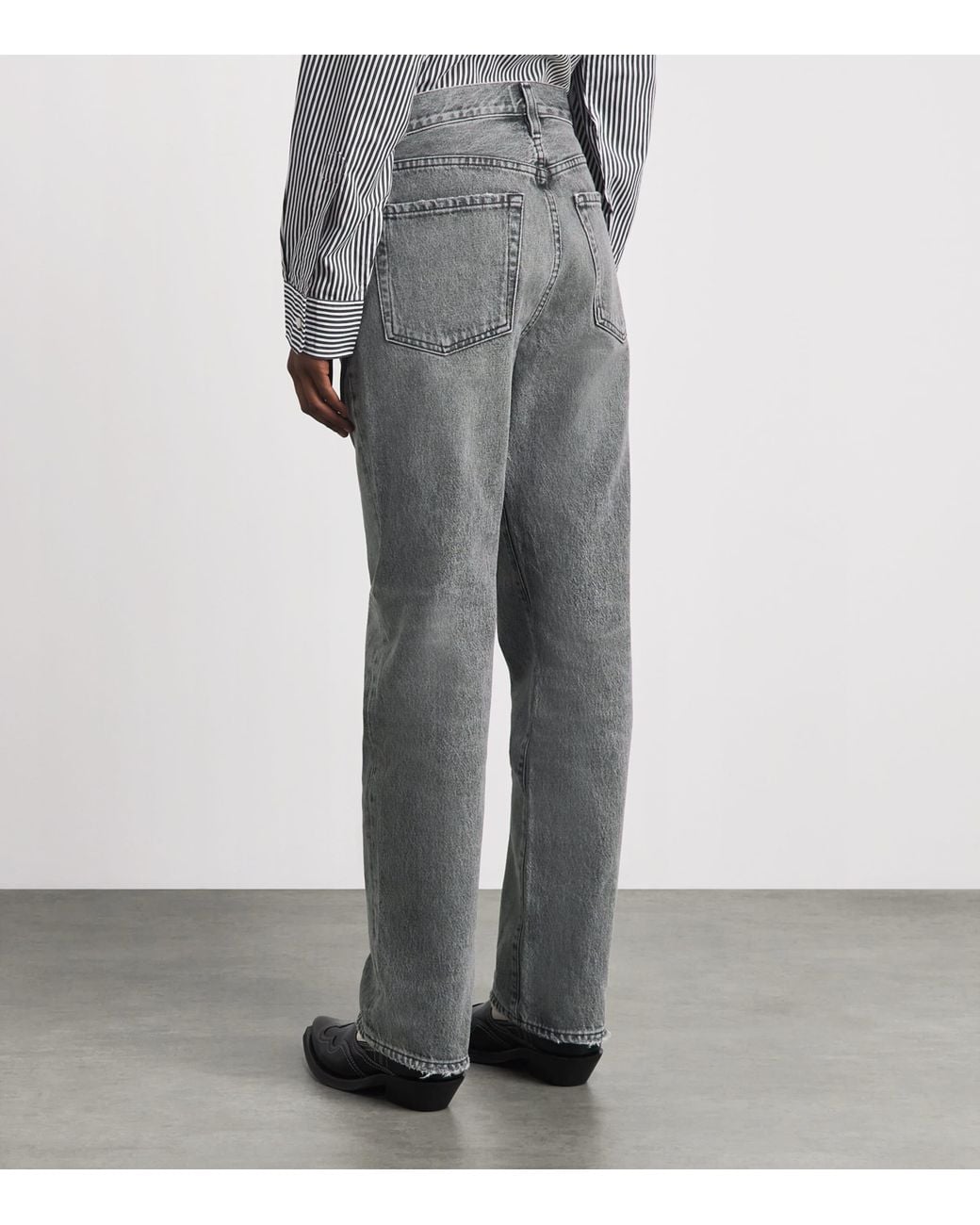 Citizens of Humanity Gray 90's French High-Rise Straight Jeans