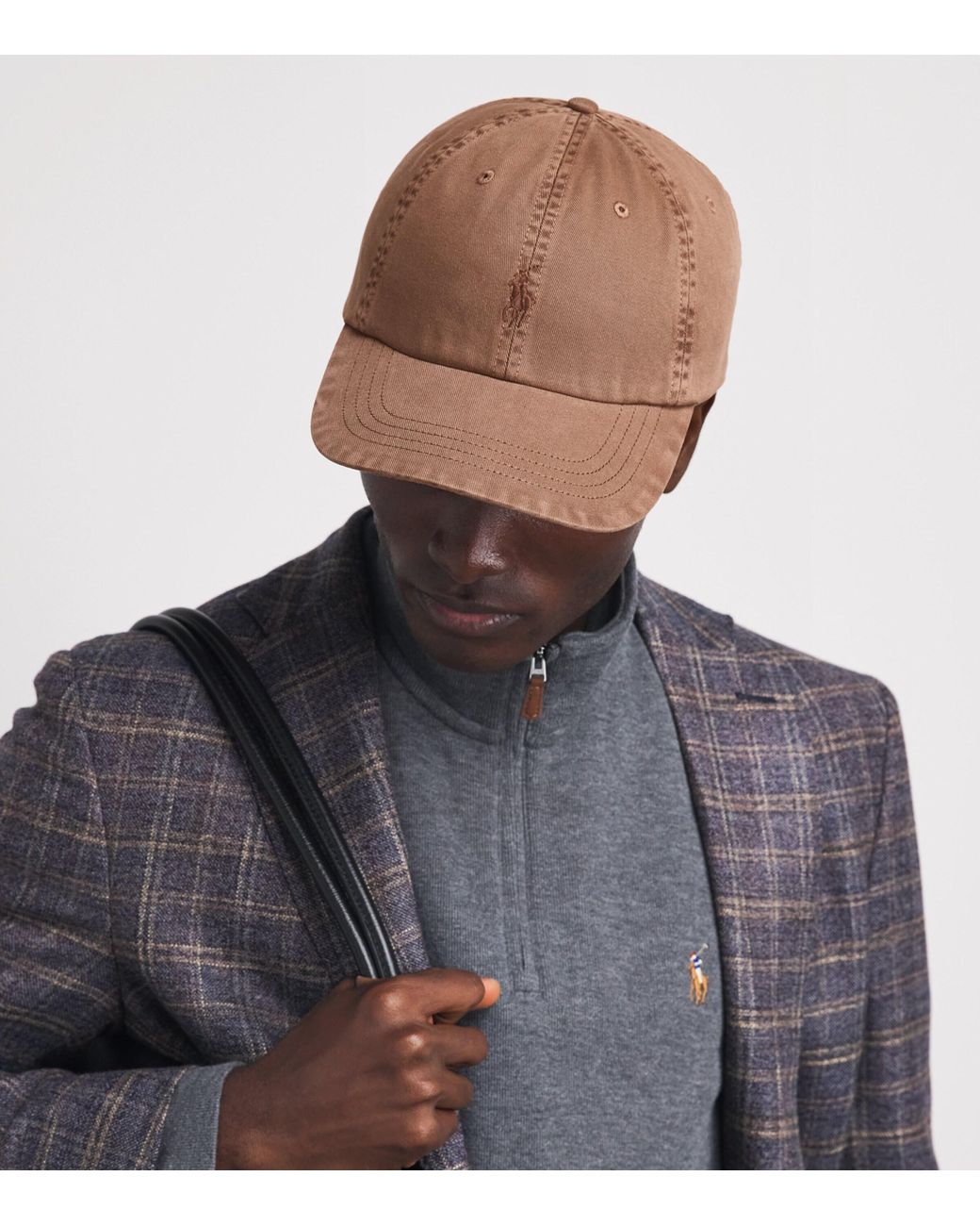 Polo Ralph Lauren Brown Cotton Polo Pony Baseball Cap for men