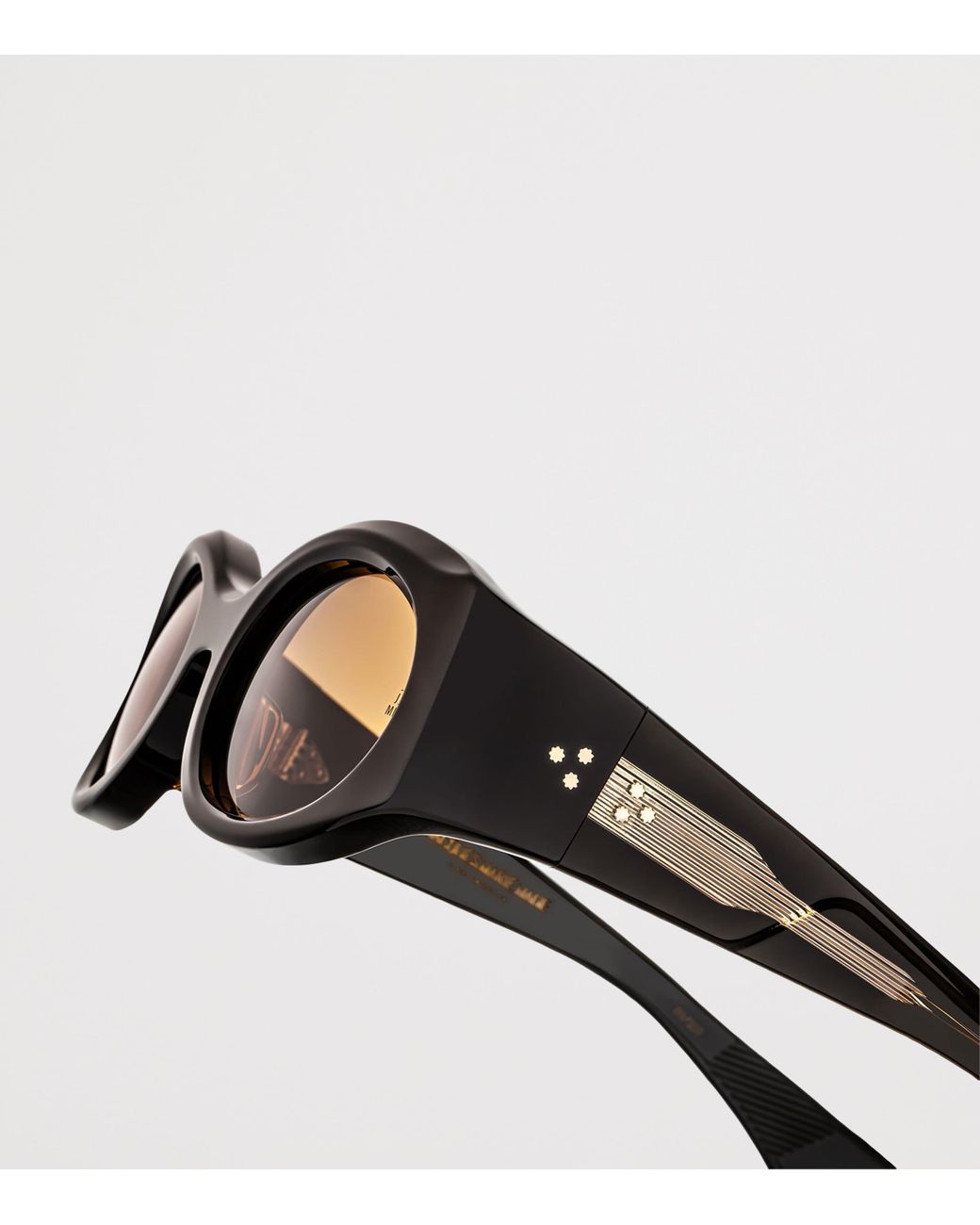 Jacques Marie Mage Black Gia Oval Sunglasses