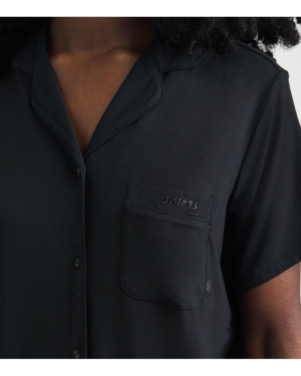 Skims Blue Sleep Short-Sleeve Pyjama Set