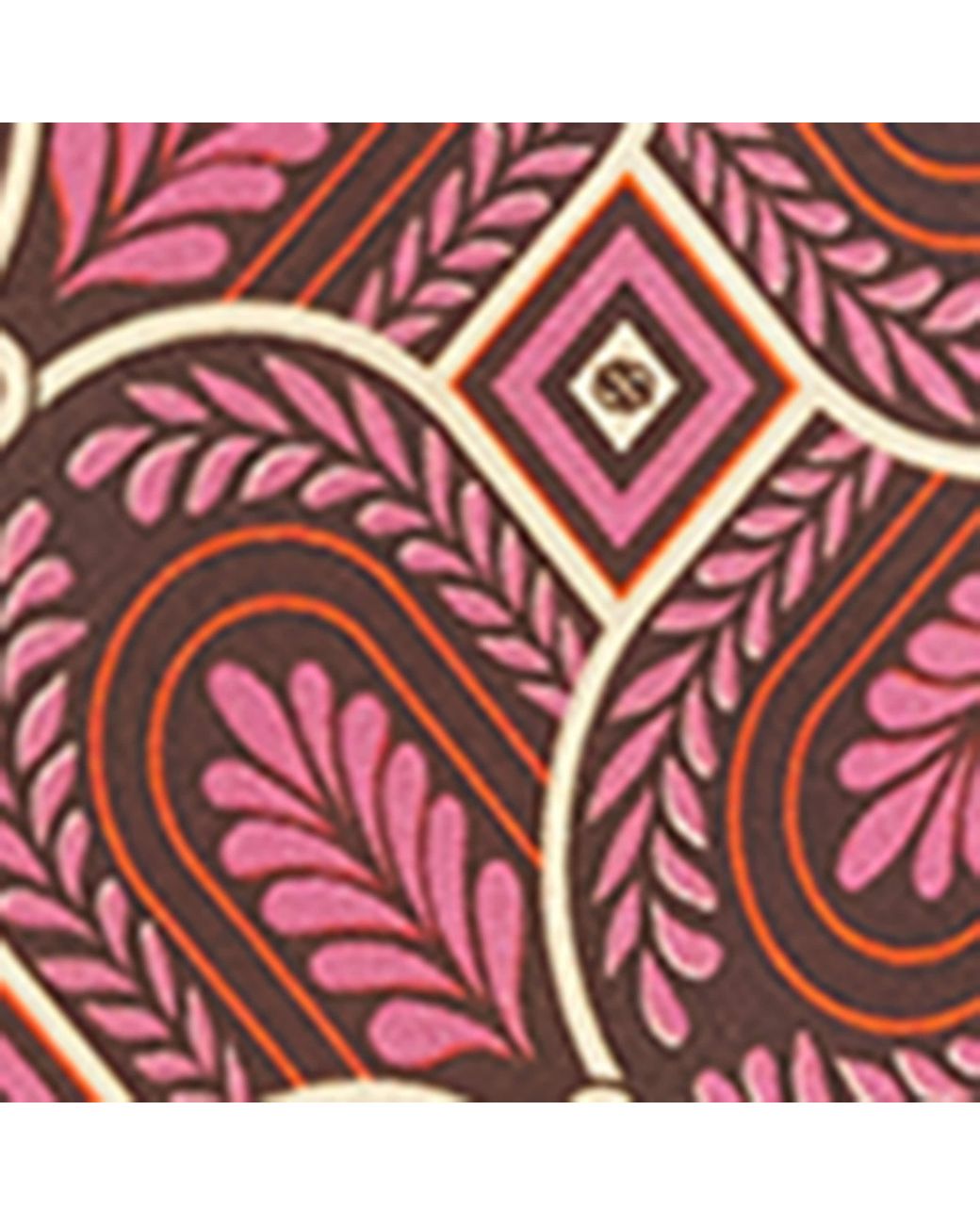 Drole de Monsieur Red Silk Printed Caesar Tie for men