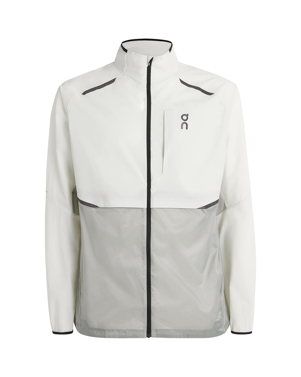 On Shoes Gray Windproof Weather Jacket for men