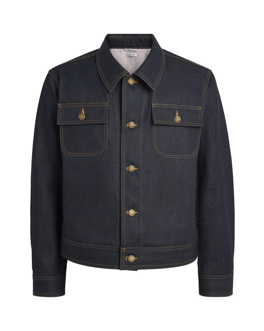 Thom Browne Blue Selvedge Denim Jacket for men