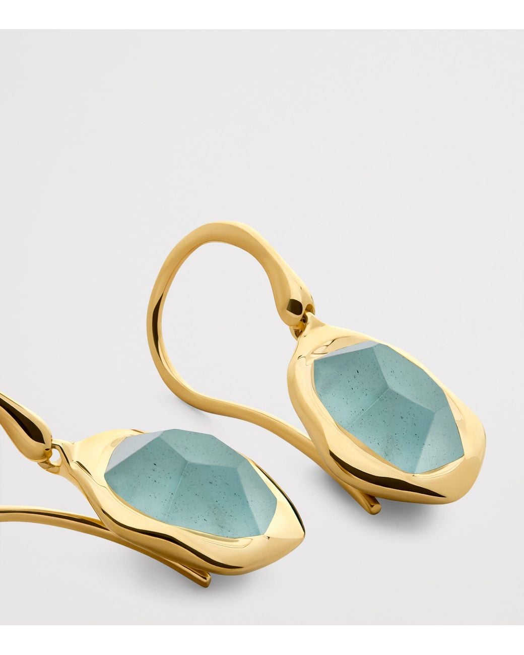 Monica Vinader Blue Vermeil And Aquamarine Odyssey Earrings