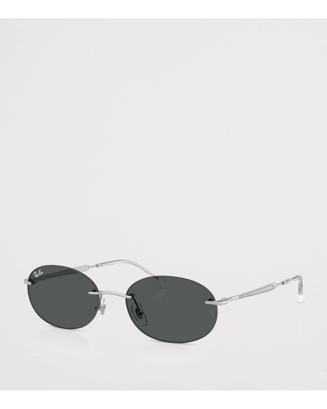 Ray-Ban Gray Rb3767 Metal Oval Sunglasses