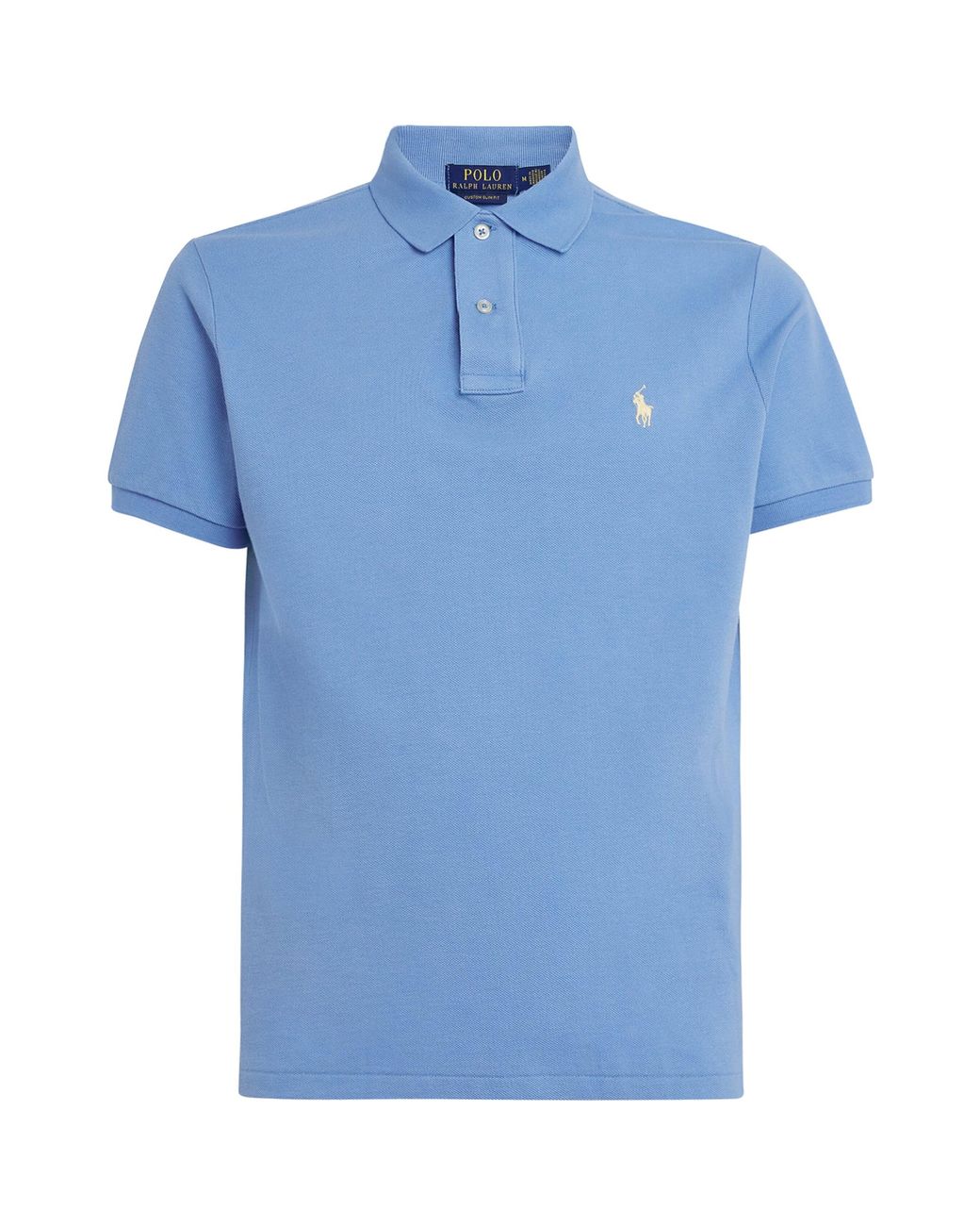 Polo Ralph Lauren Blue Cotton Mesh Custom-Fit Polo Shirt for men