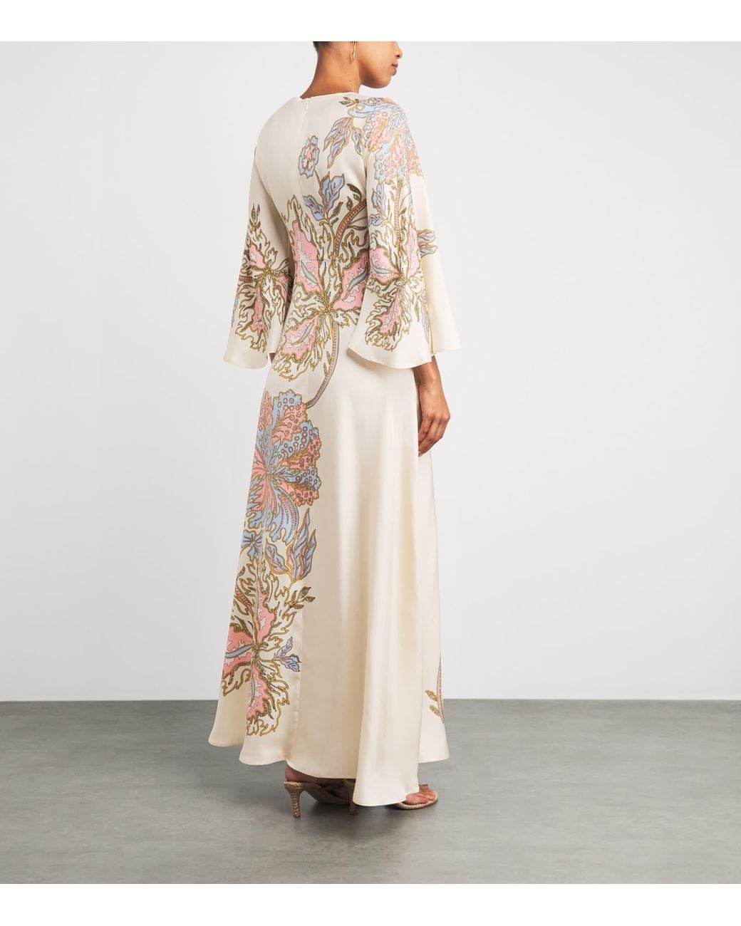 LaDoubleJ Natural Silk Sorella Kaftan Maxi Dress